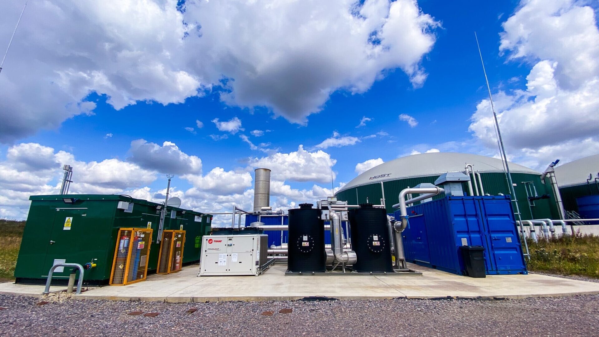 PurePac Medium biogas upgrading installation by Bright Renewables at Charlton Park in the United Kingdom